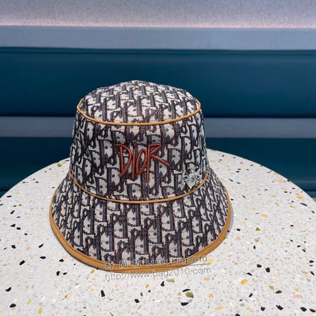 Dior男女同款帽子 迪奧經典老花漁夫帽遮陽帽  mm1290